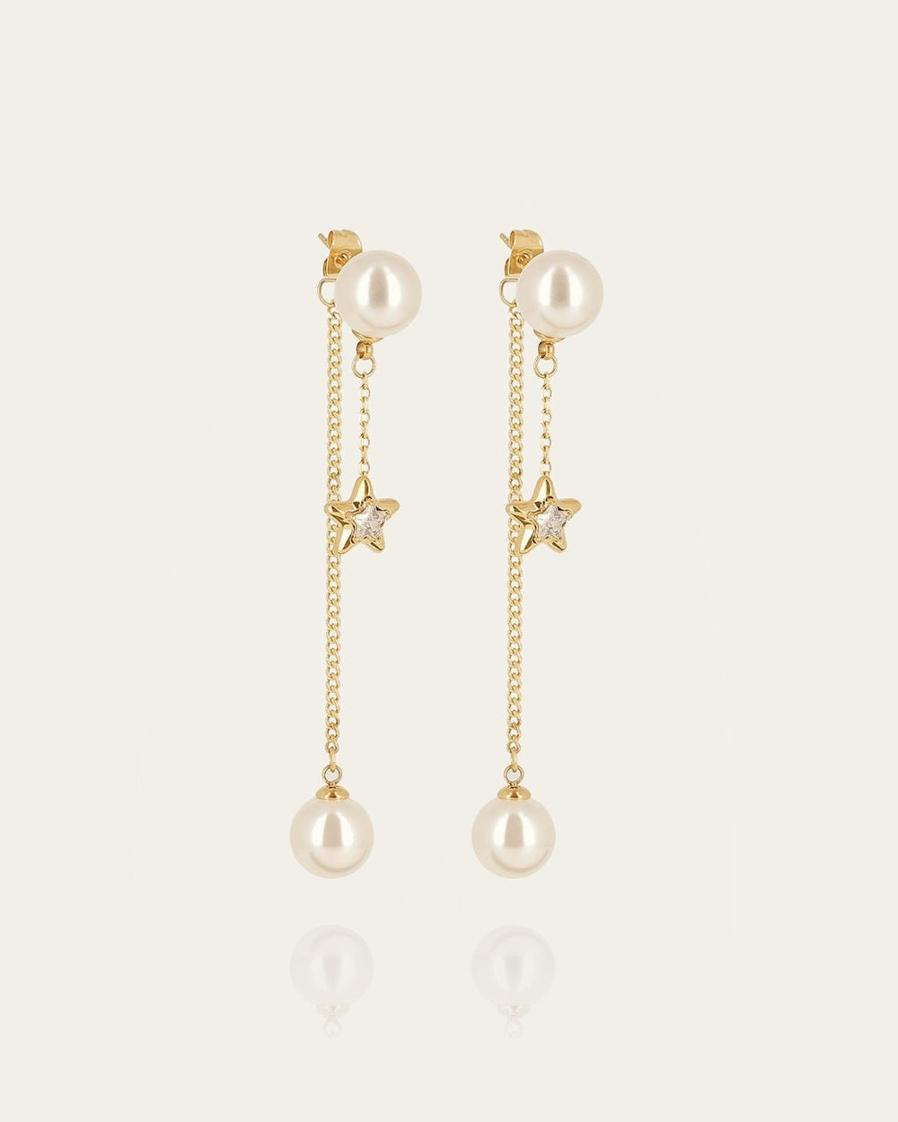 Boucles d'oreilles Vezzani (Acier doré)
