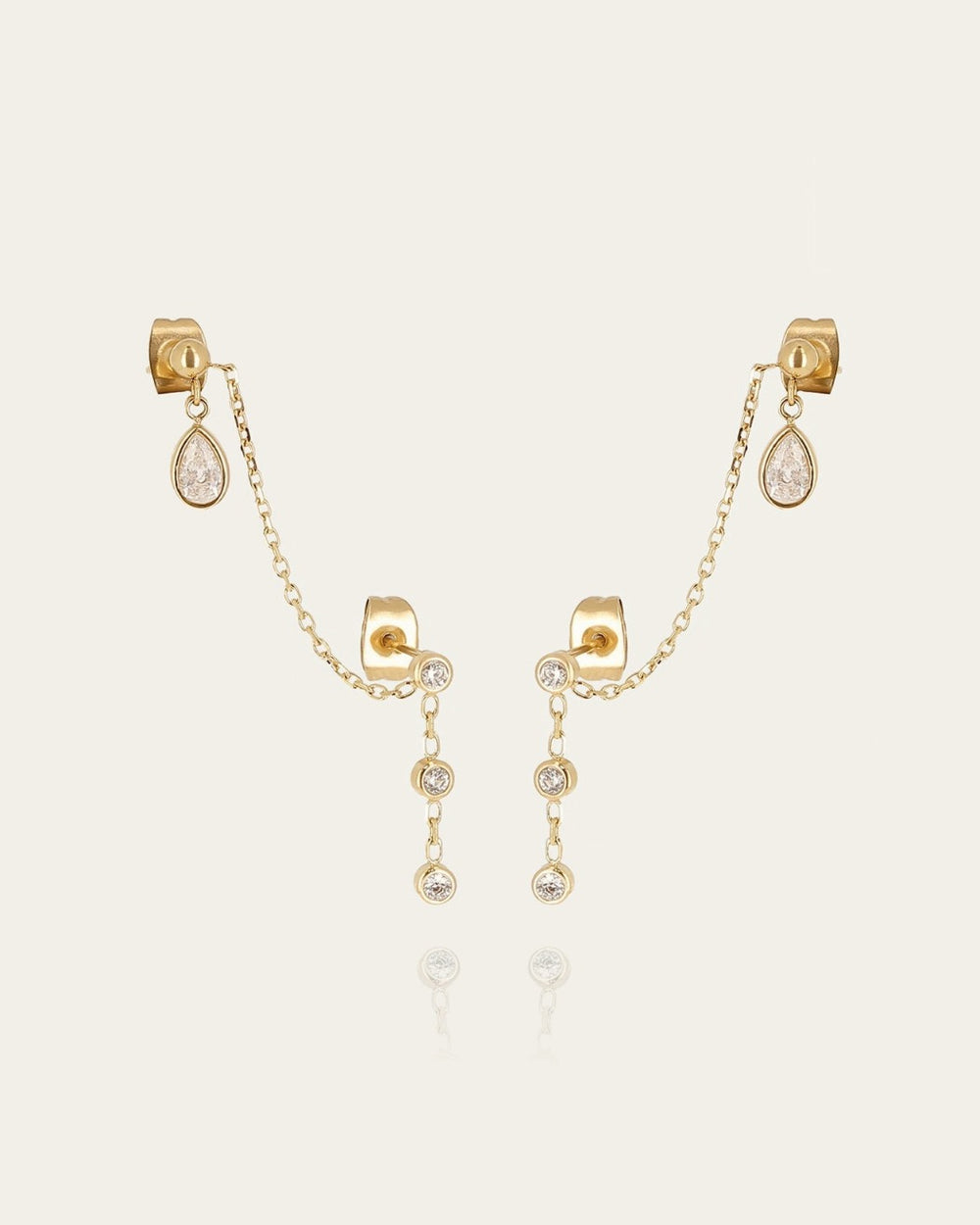 Boucles d'oreilles Paceco (Acier doré)