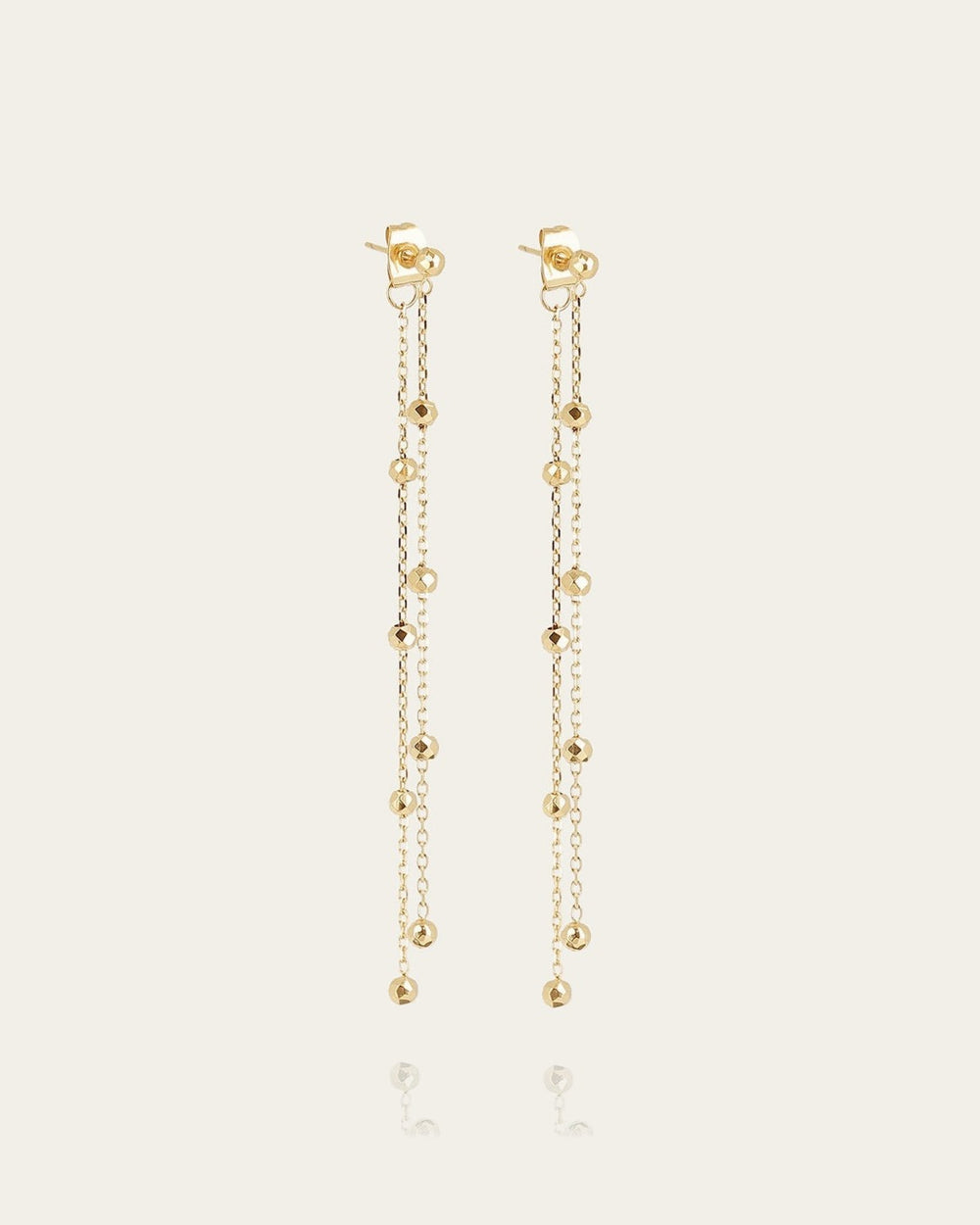 Boucles d'oreilles Lysenne (Acier doré)