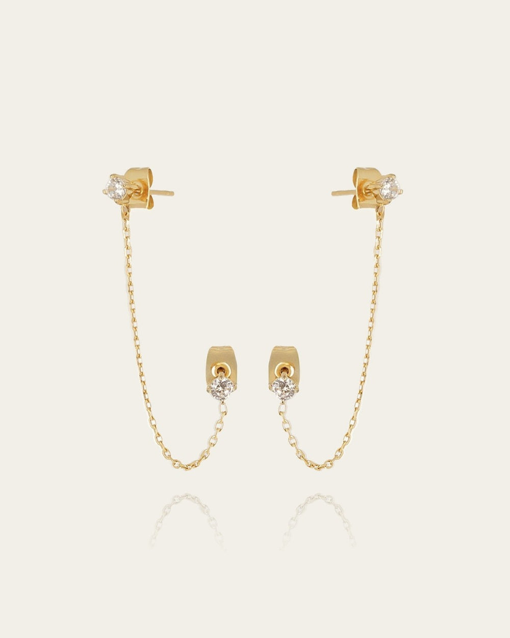 Boucles d'oreilles Dorina (Acier doré)