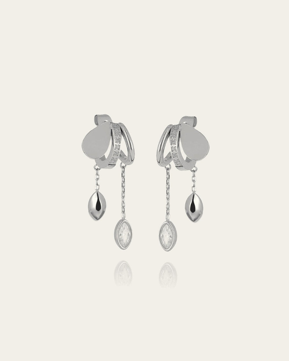 Boucles d'oreilles Dual (Acier)