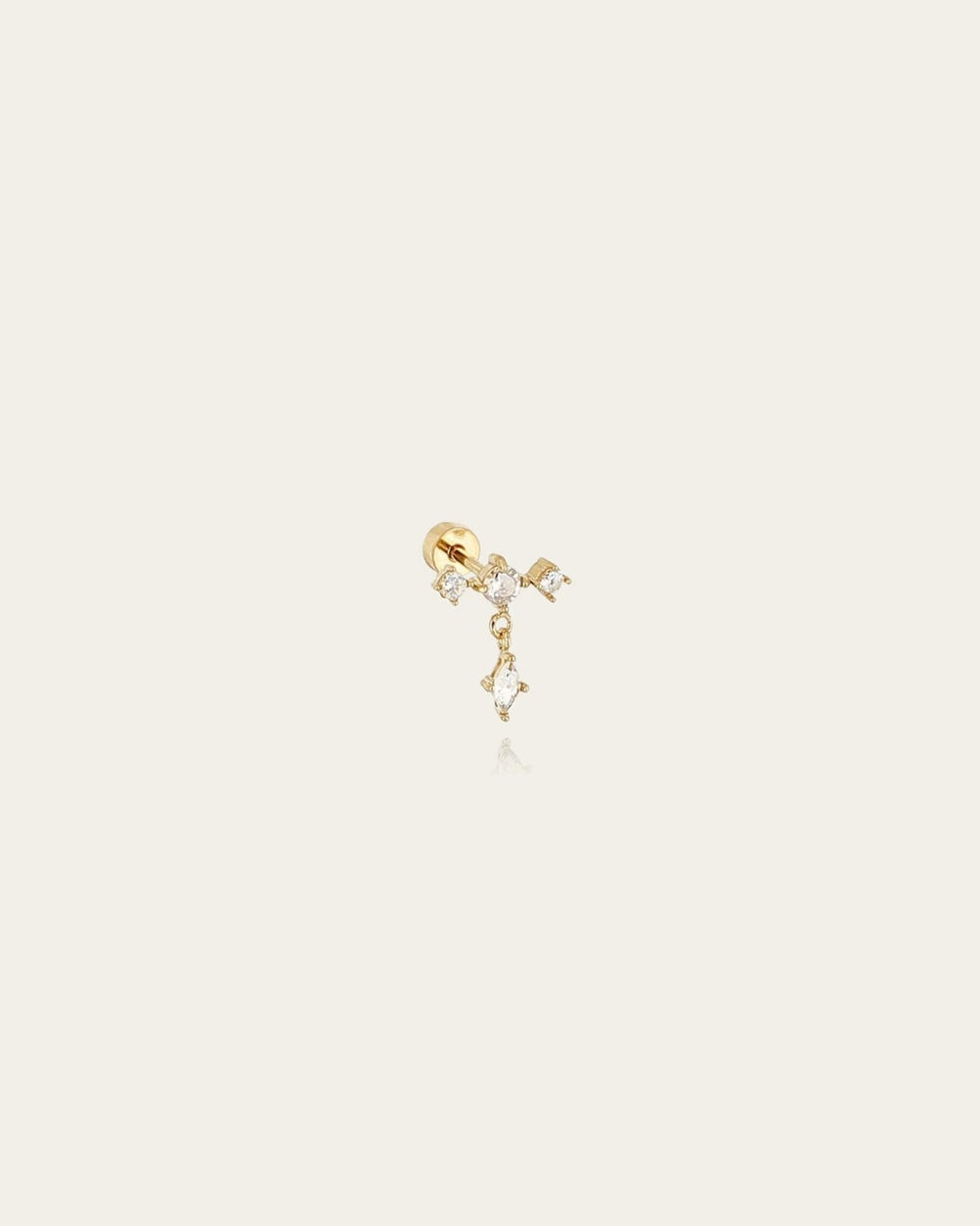 Piercing Maupiti (Acier doré)