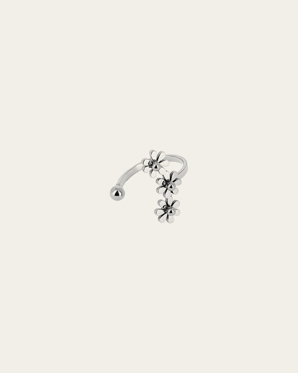 Earcuff Camélia (Acier)