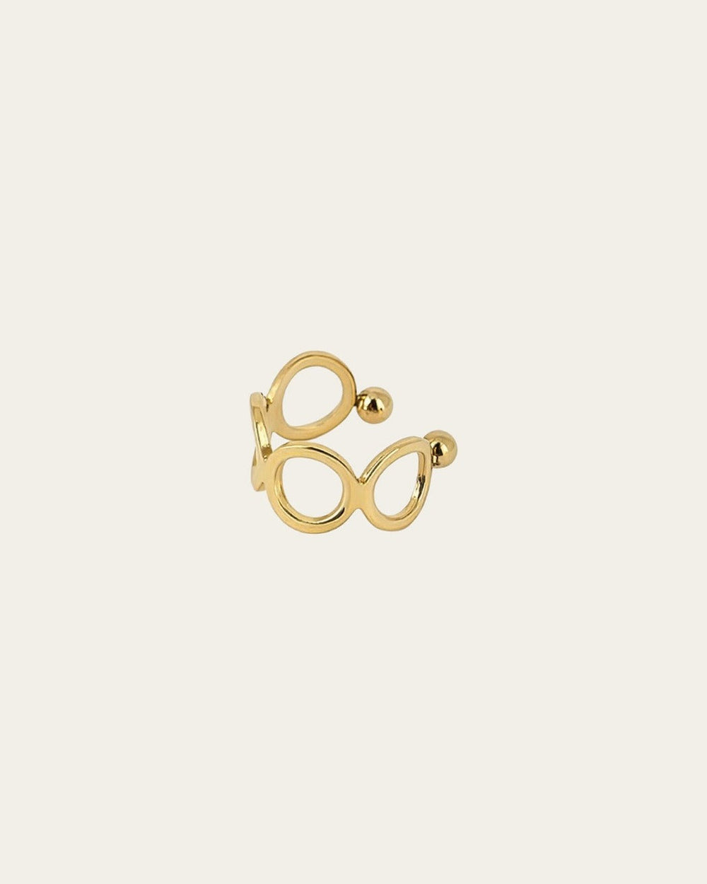 Earcuff Cercle (Acier doré)