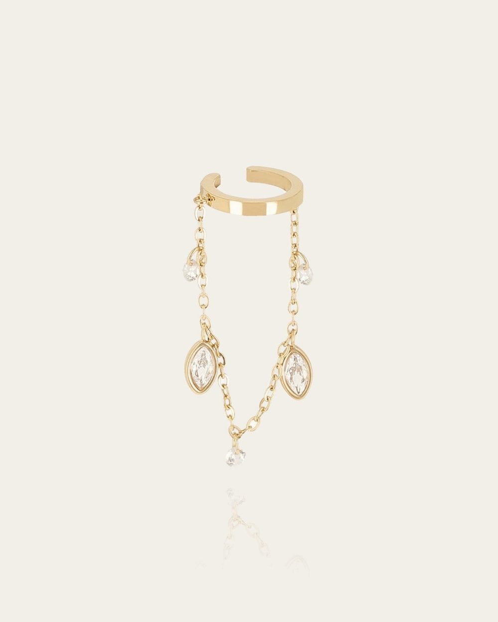 Earcuff Azelie (Acier doré)