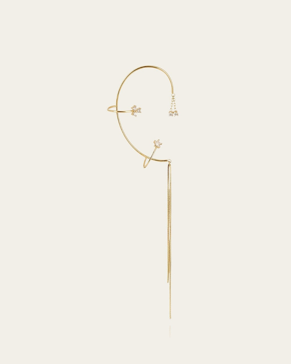 Bijou d'oreille Essenza (Acier doré)