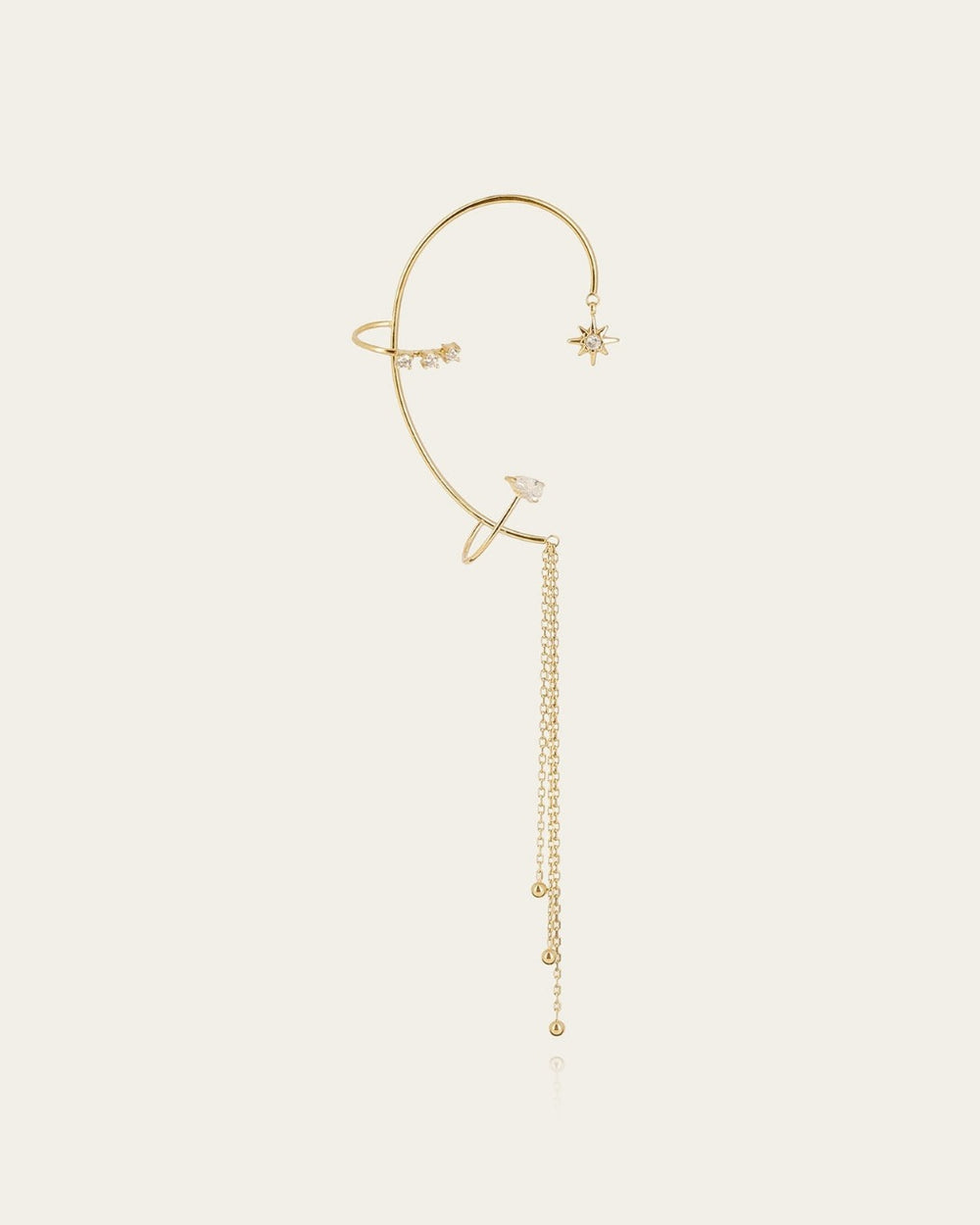 Bijou d'oreille Aventine (Acier doré)