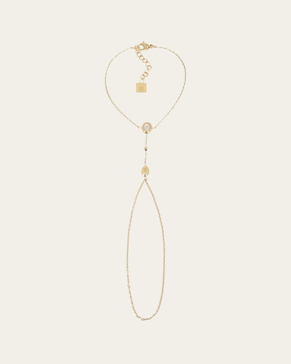 Bijou de main Haloé (Acier doré)