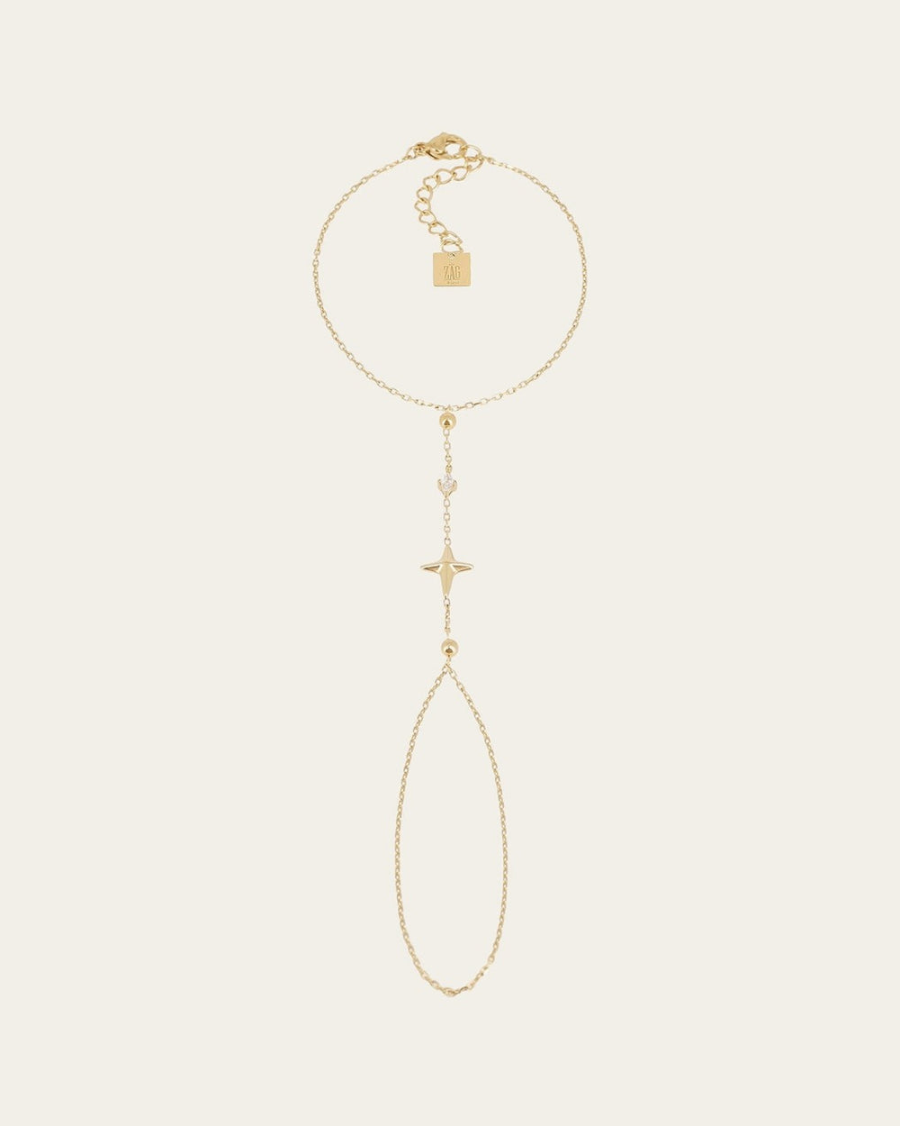 Bijou de main Sélène (Acier doré)
