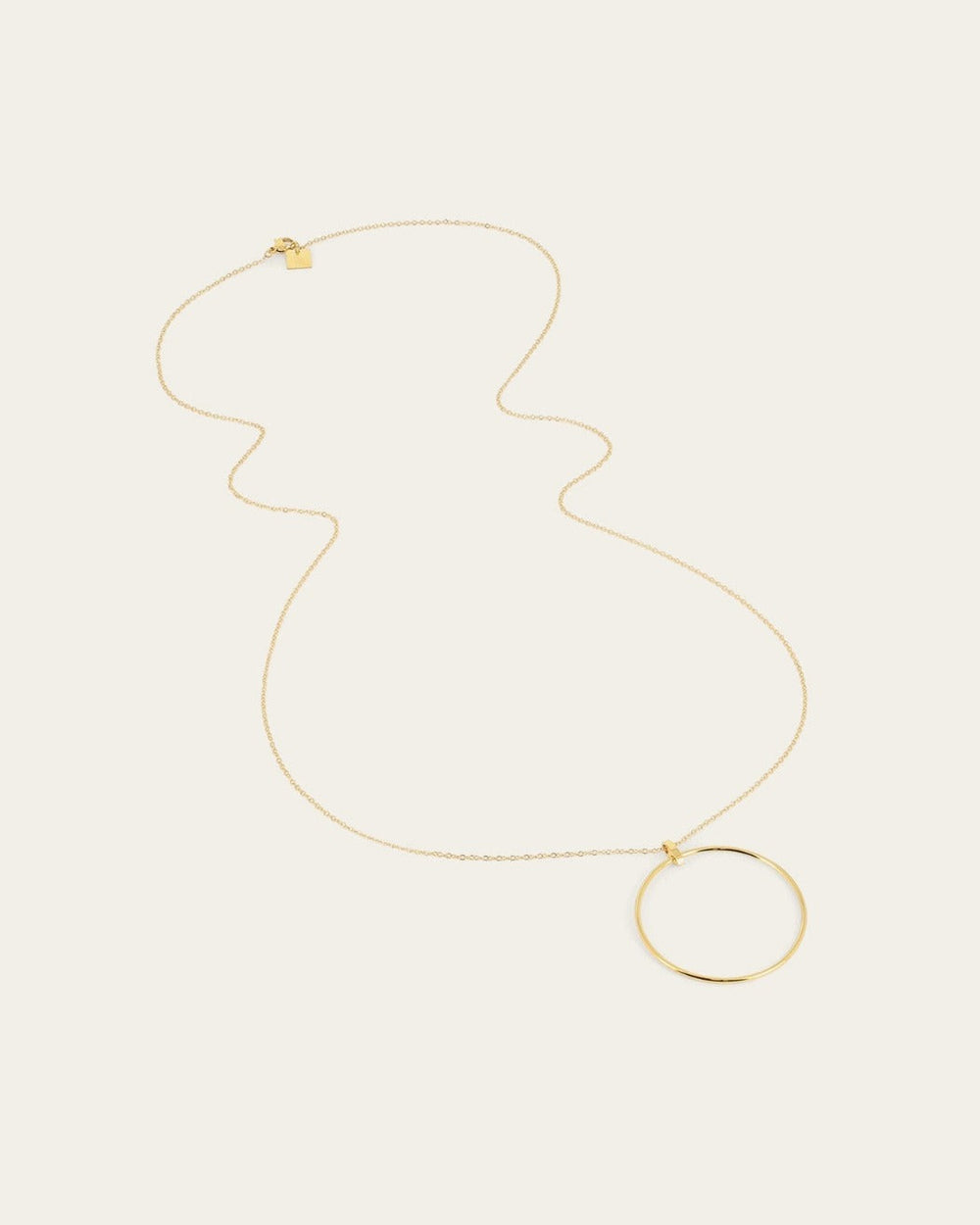 Piplette Long-necklace (Gold-plated steel)