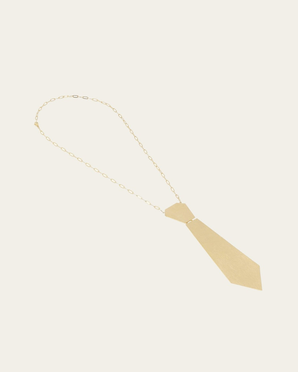 Tie Necklace (Gold-plated steel)