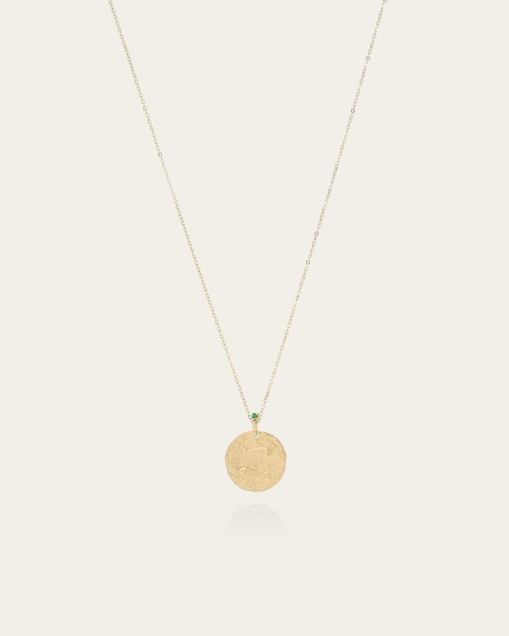 Collier Ichthues (Acier doré)