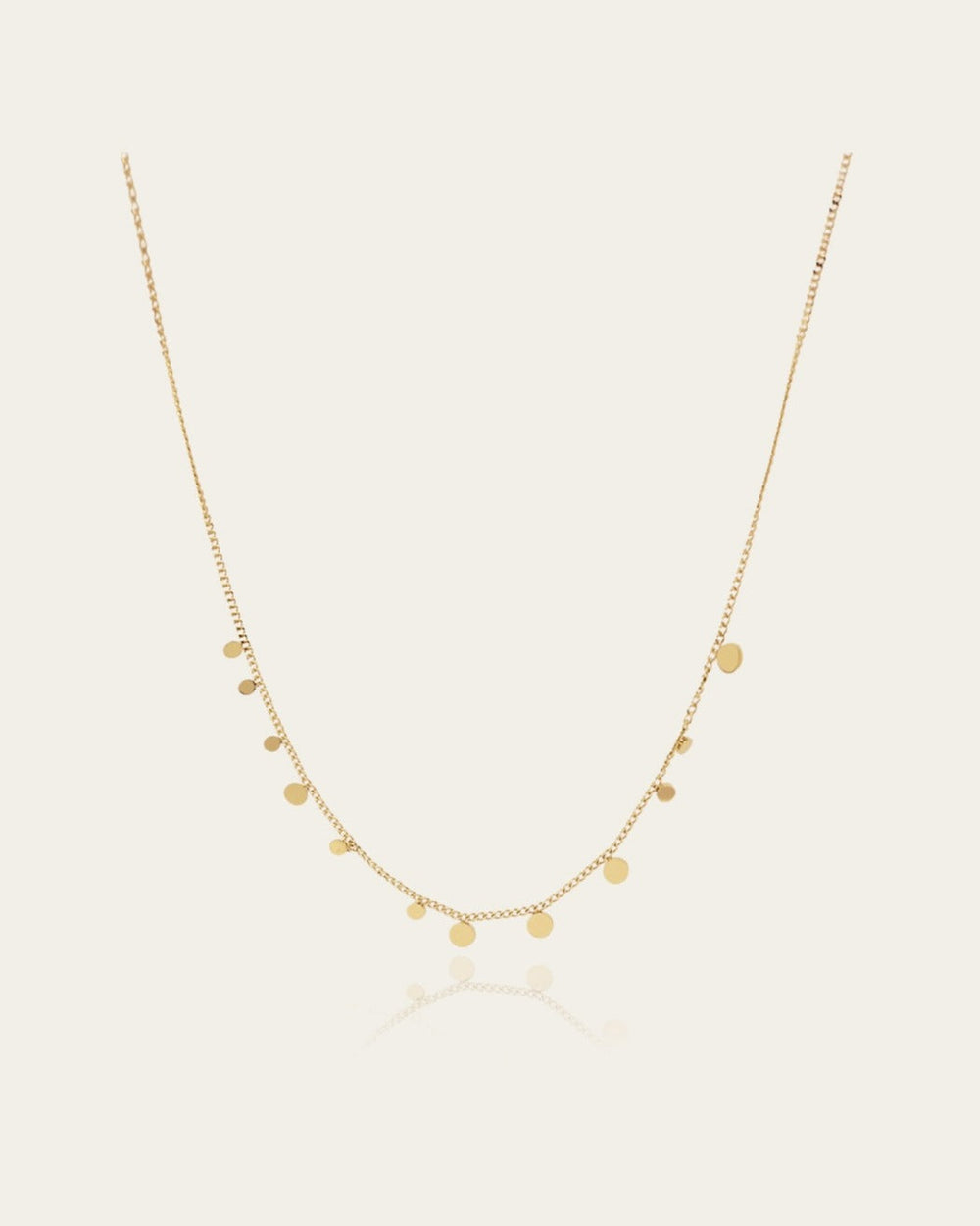 Collier mini Confettis (Acier doré)