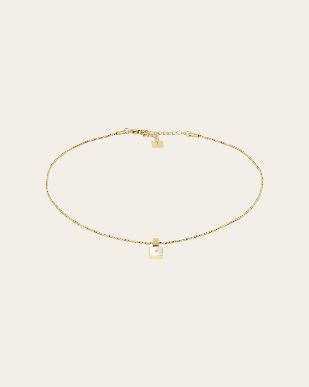 Collier Zoom (Acier doré)