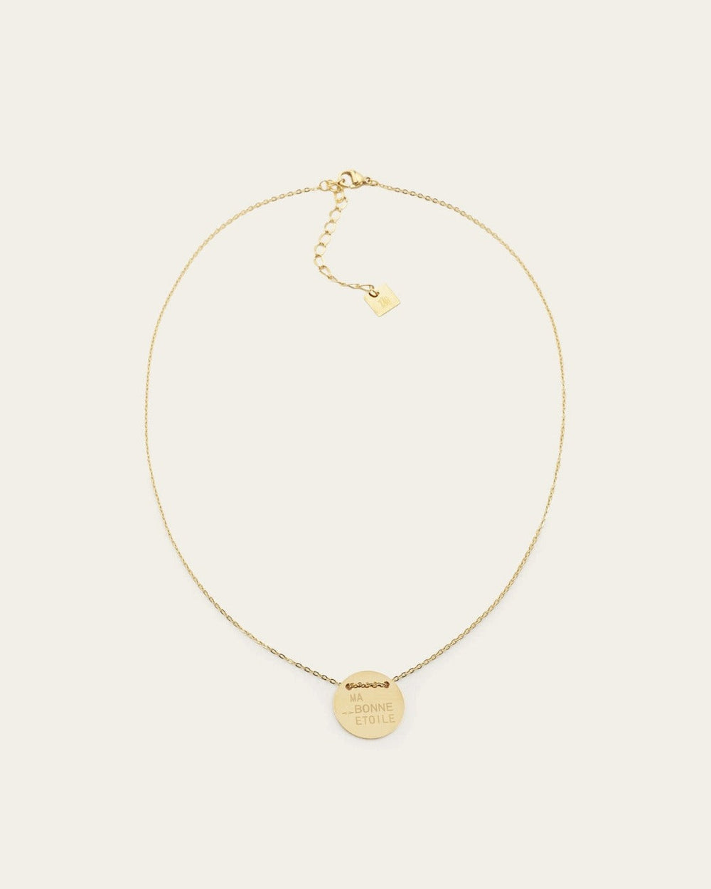 Collier Ma bonne étoile (Acier doré)