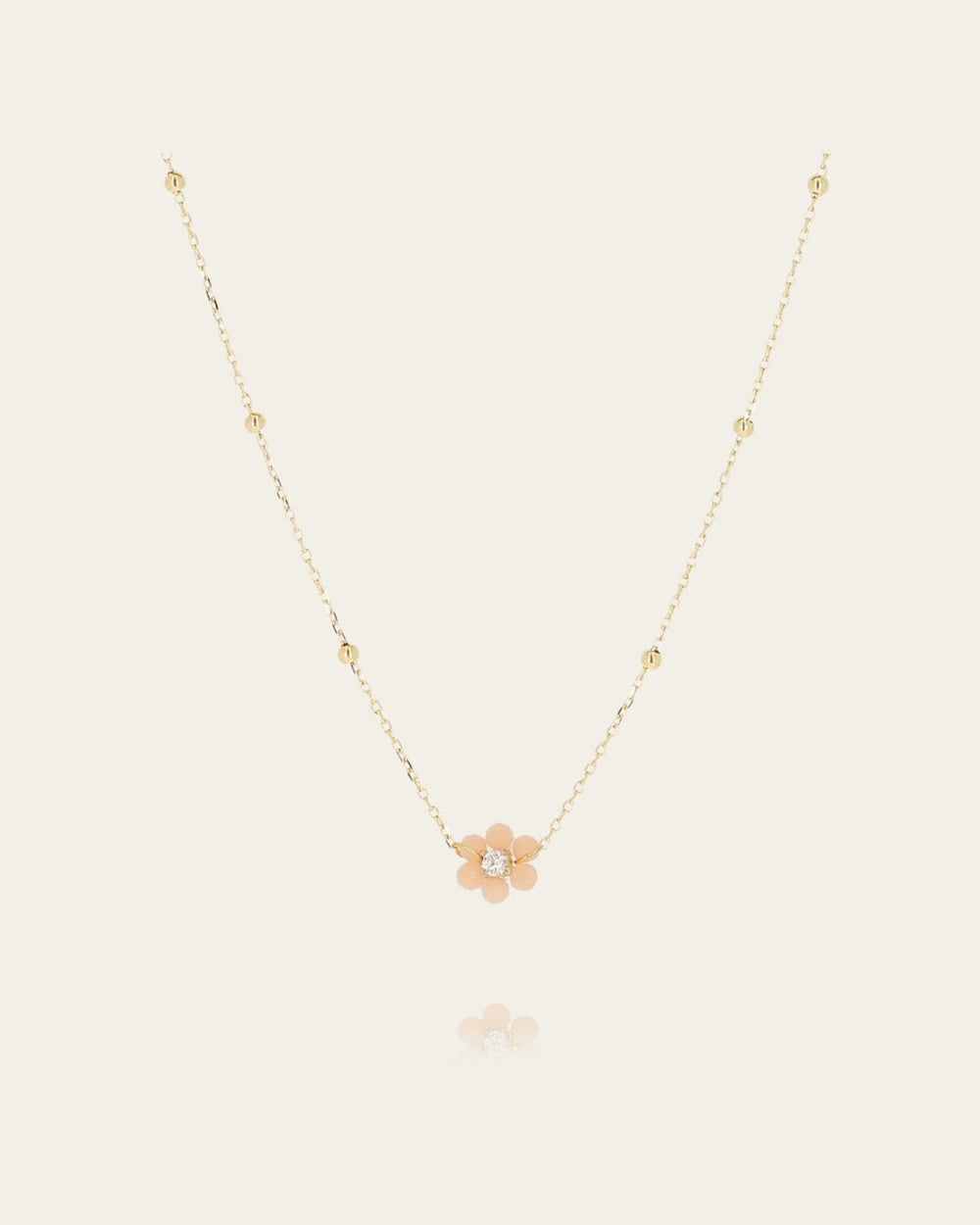 Collier Petalo (Acier doré)