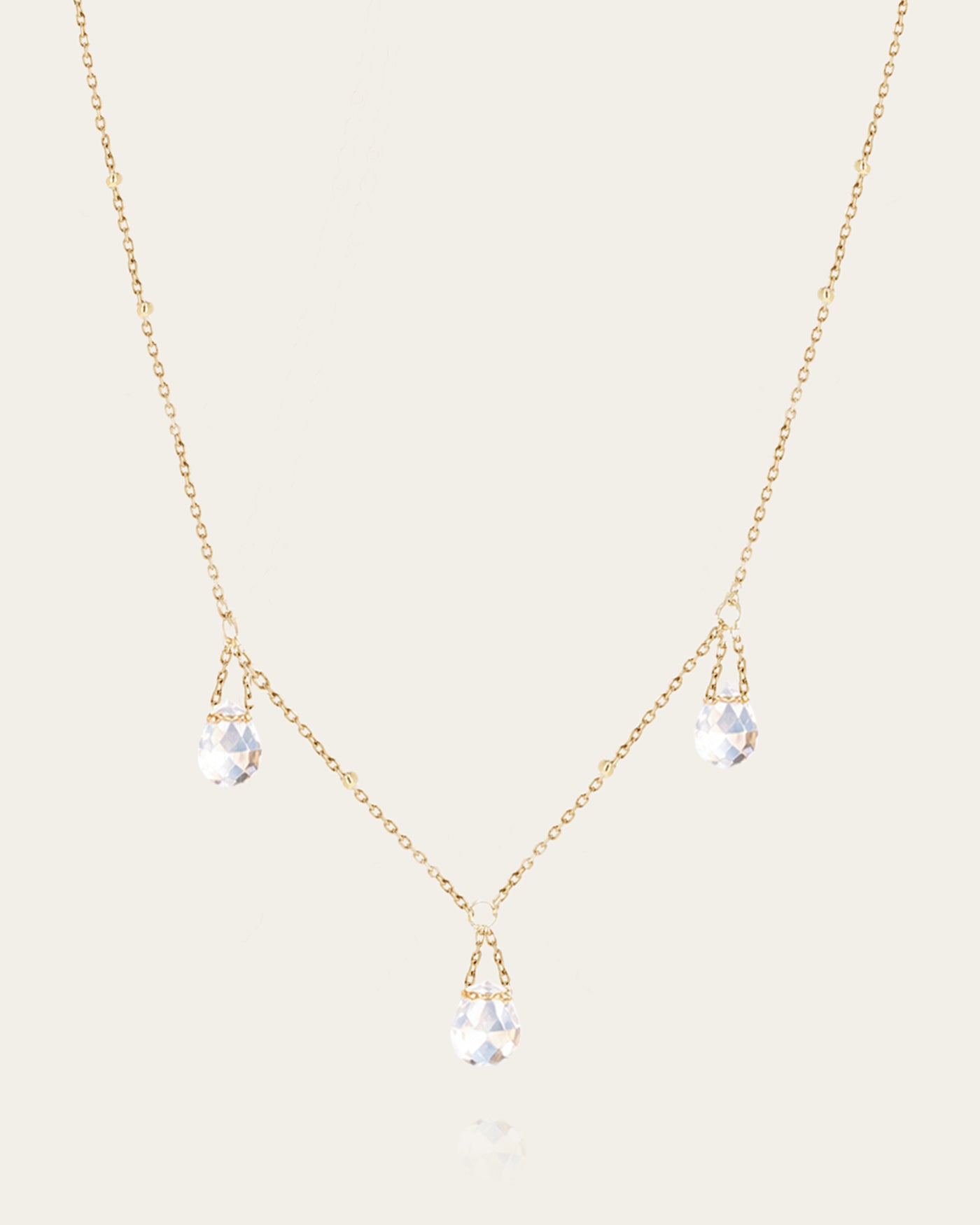 Necklace Célyne (Gold-plated steel)