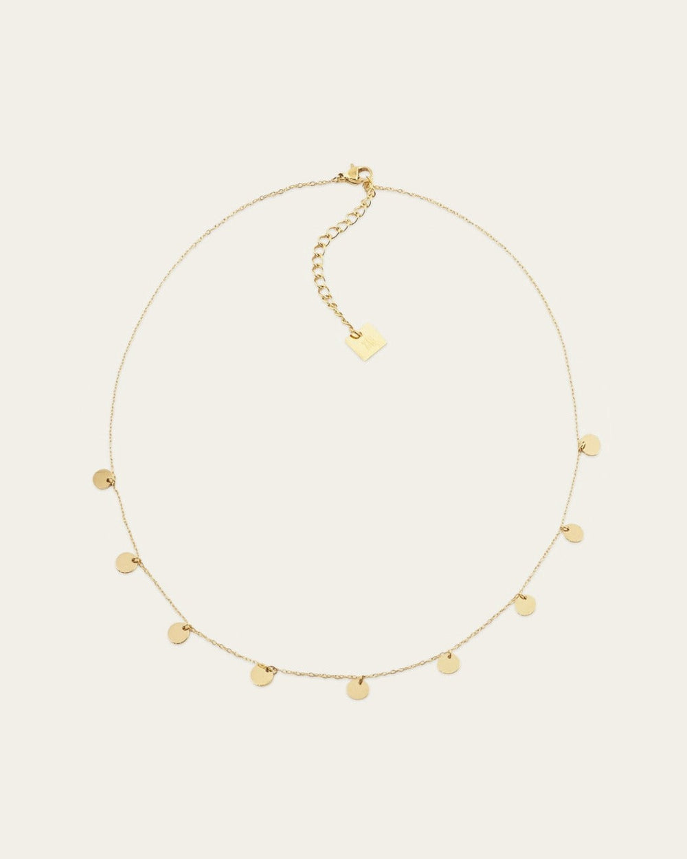 Collier Confettis (Acier doré)