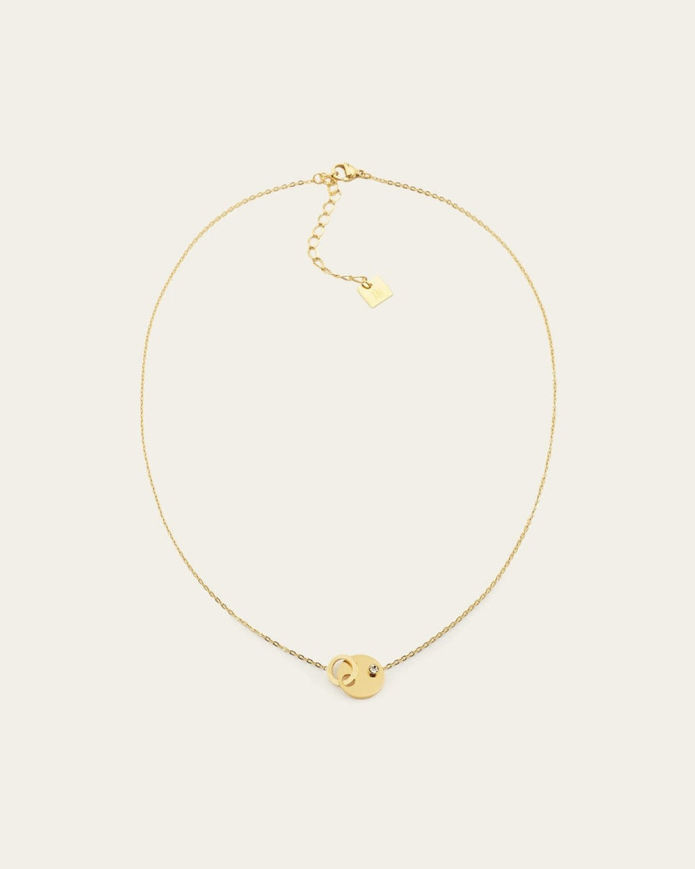 Domino Necklace (Gold-plated steel)