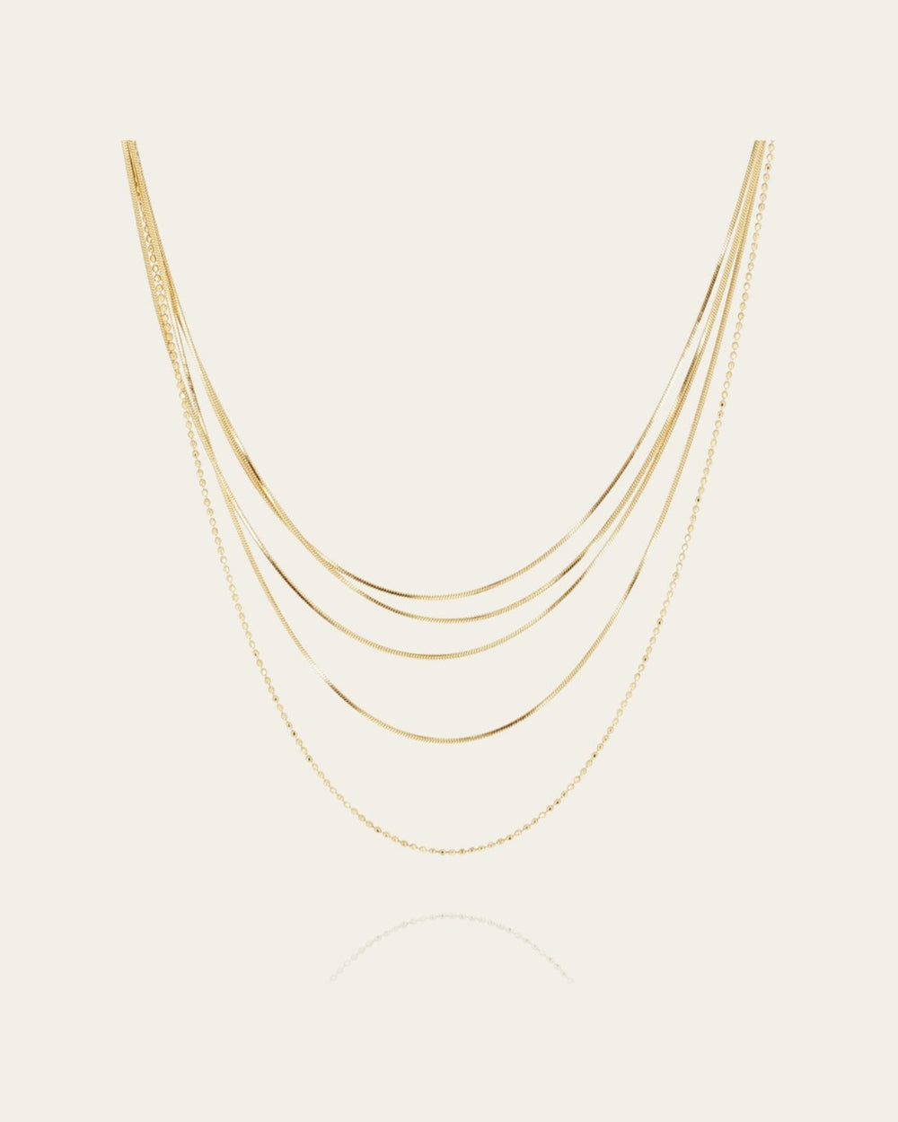 Collier Pluriel (Acier doré)