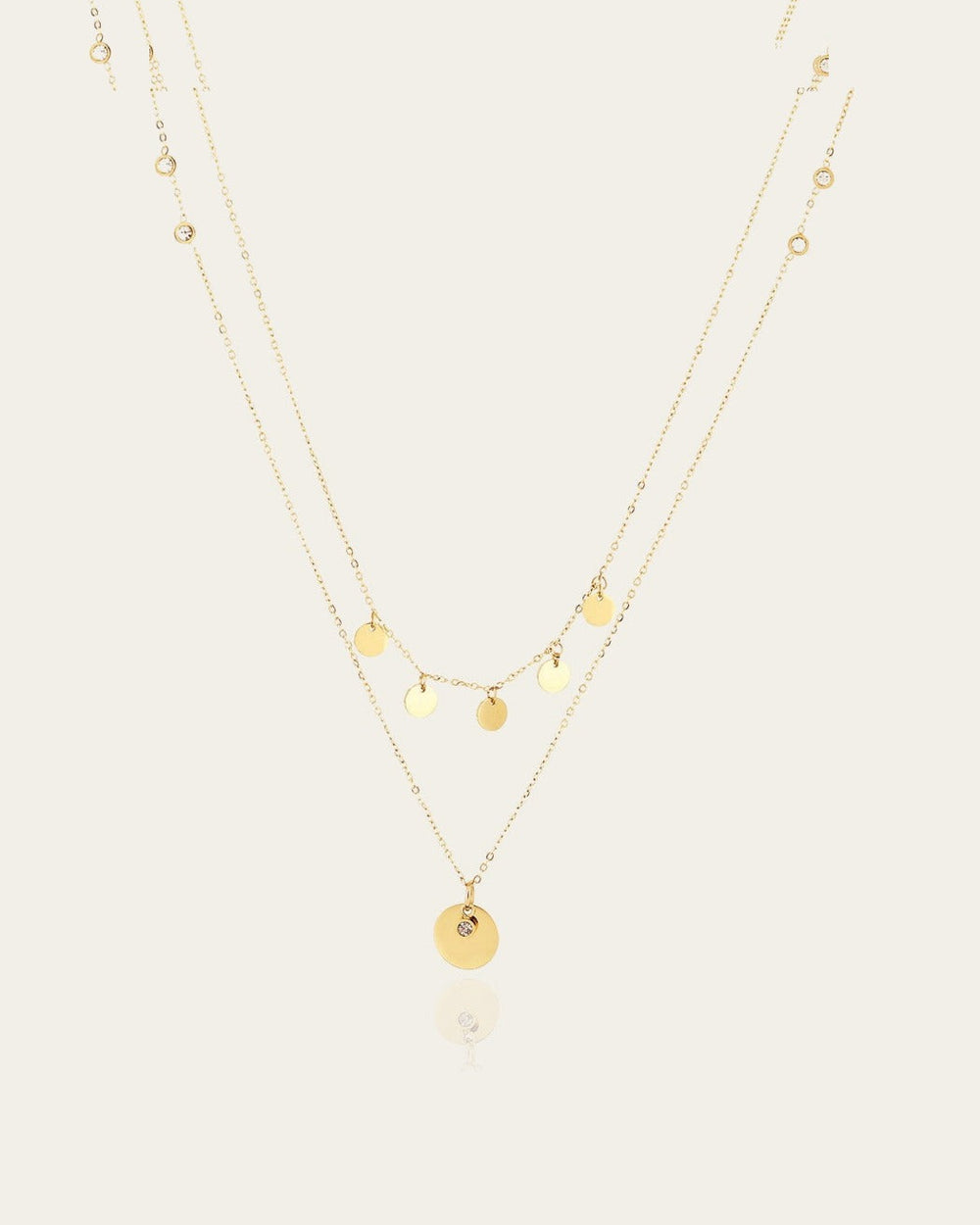Collier Precilia (Acier doré)