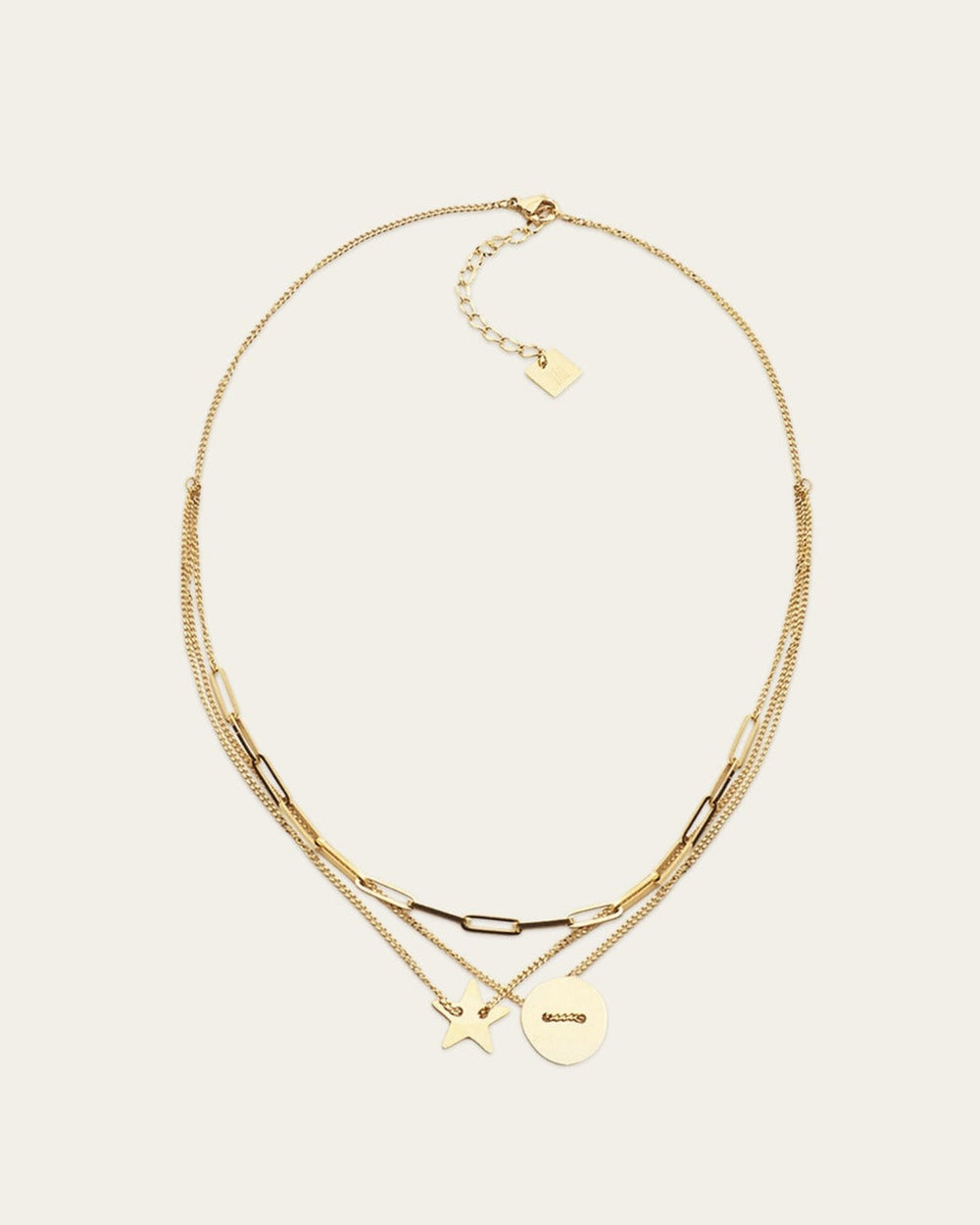 Collier Star (Acier doré)