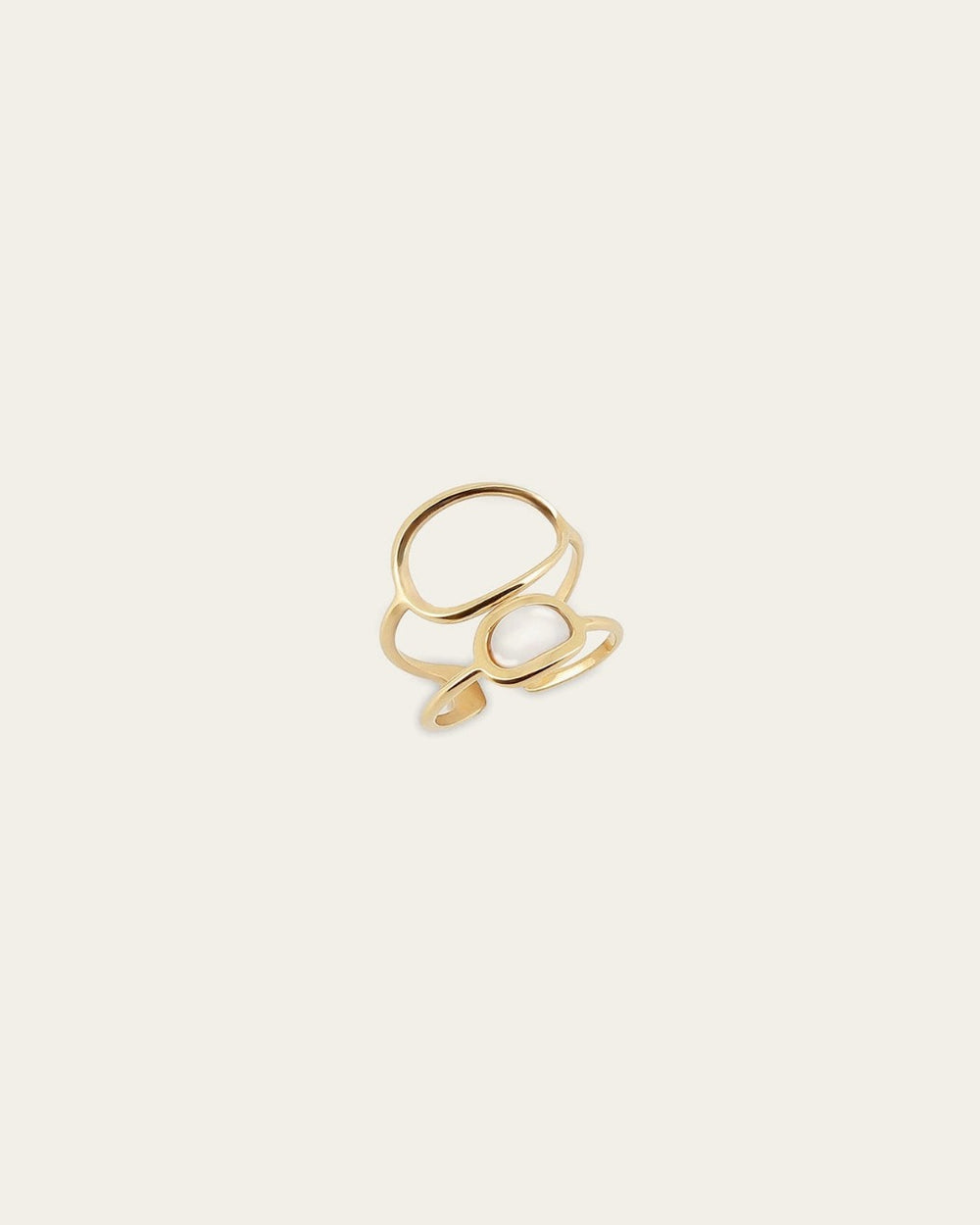 Bague Apola (Acier doré)