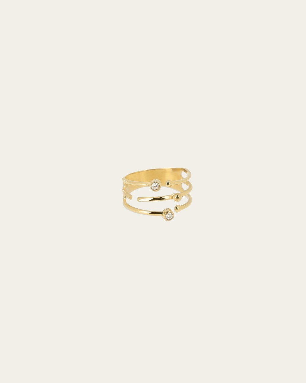 Pompeya ring (Gold-plated steel)