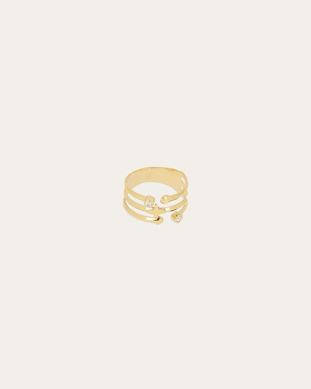 Bague Palpa (Acier doré)
