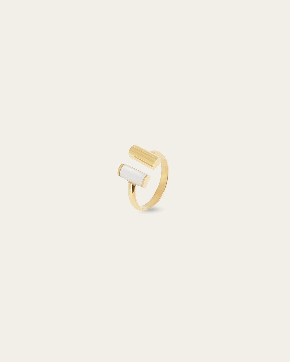Bague Cannelle (Acier doré)