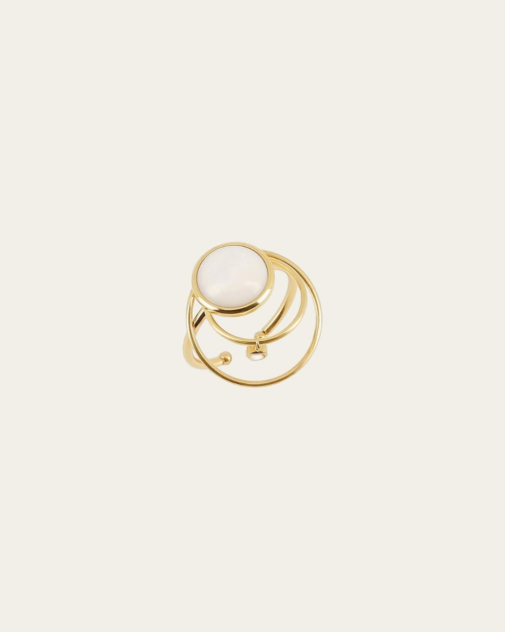 Bague Maïane (Acier doré)