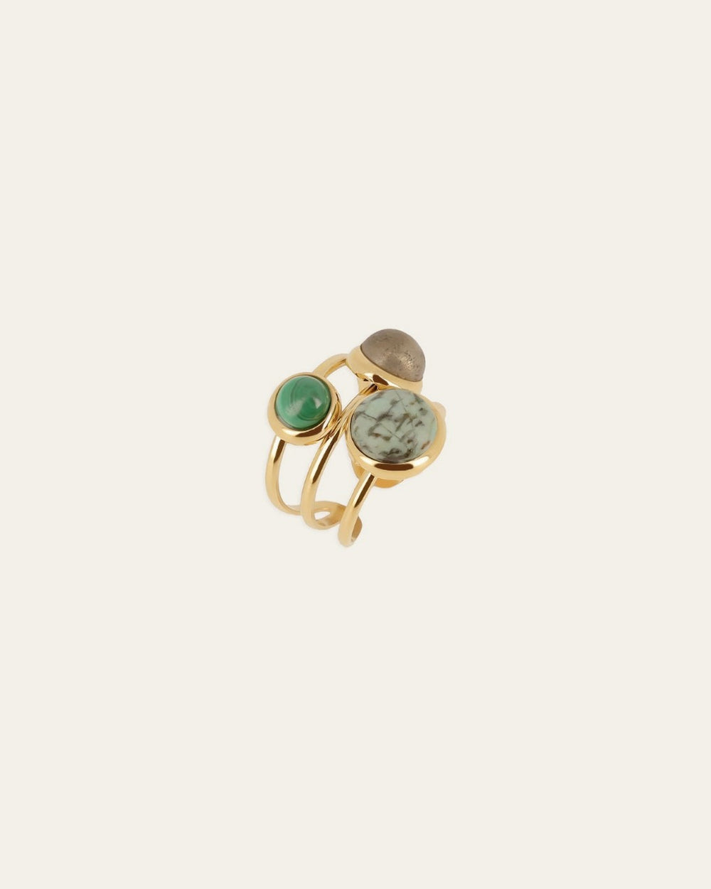 Bague Gobi (Acier doré)