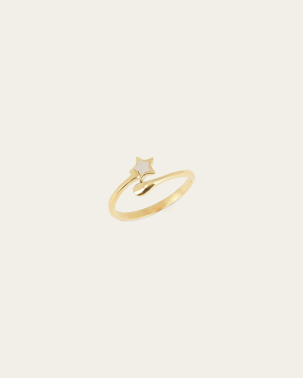 Bague Polaris (Acier doré)