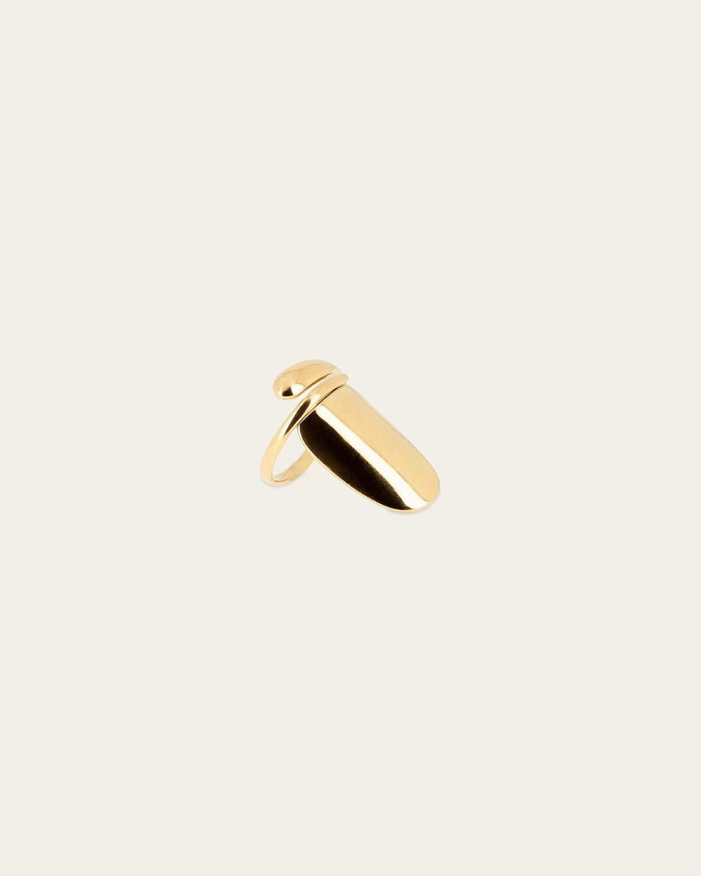 Bague ongle Claw (Acier doré)