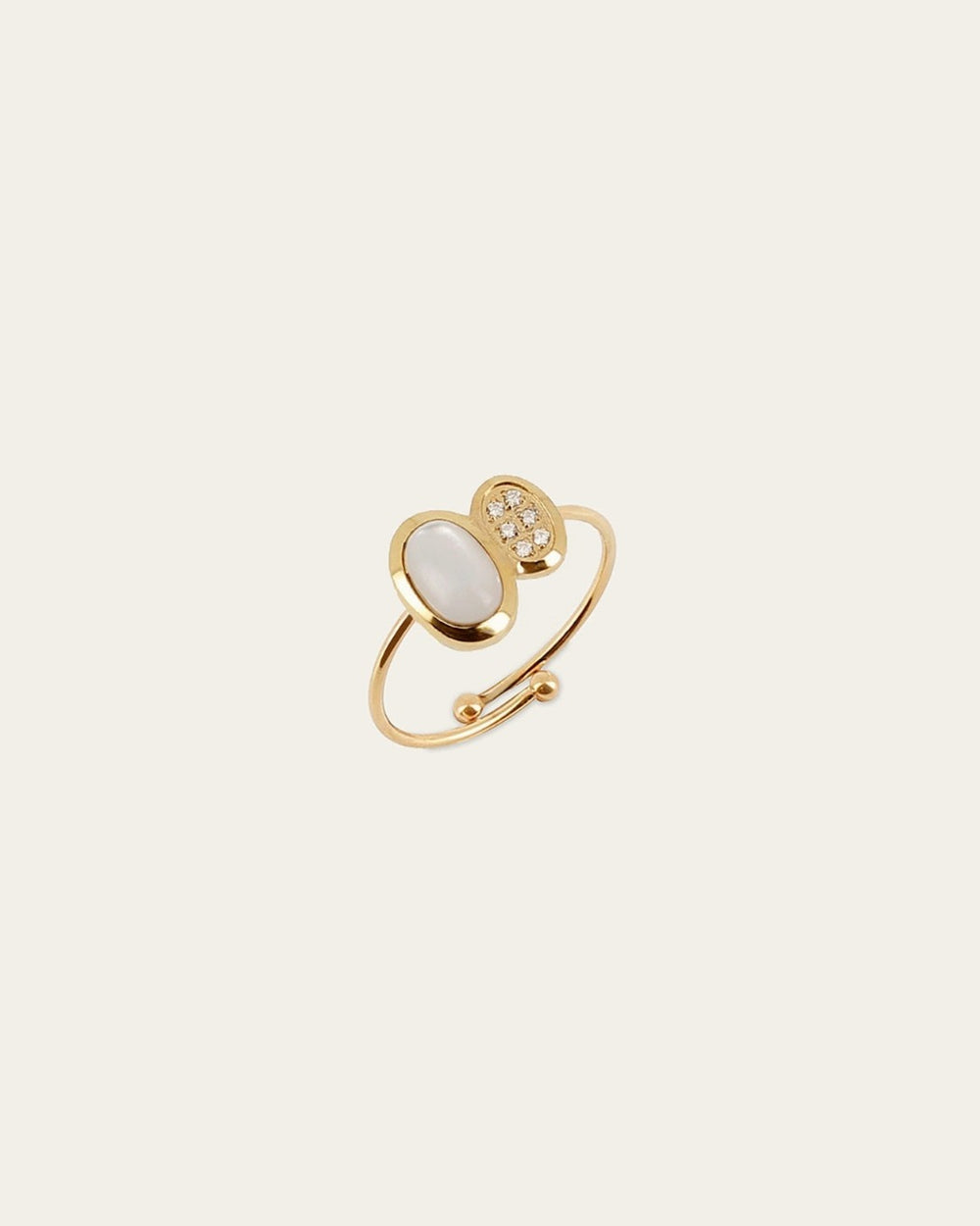 Bague Nicolosi (Acier doré)
