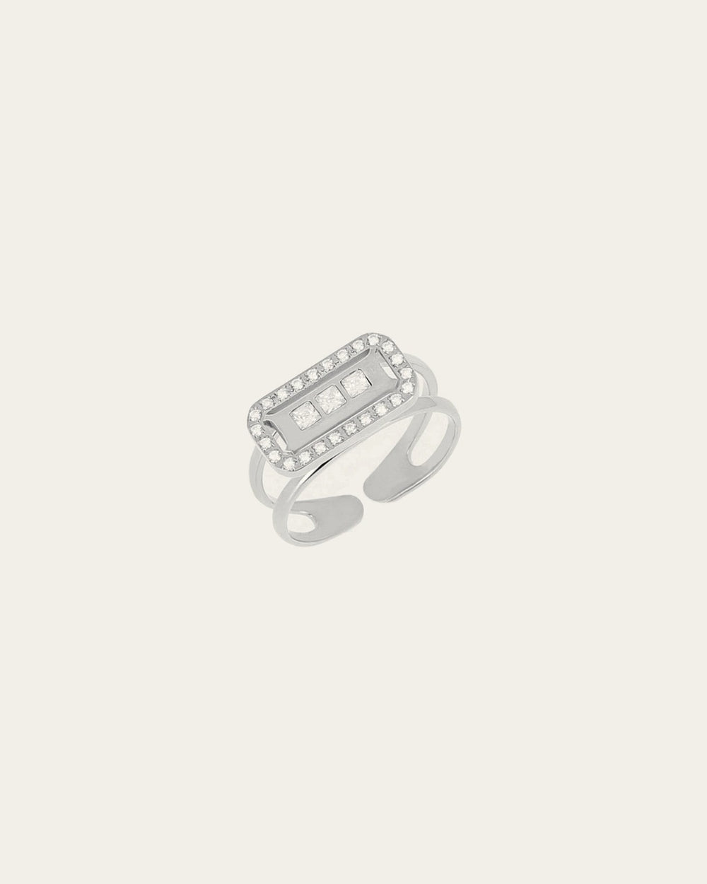 Bague Cléophée (Acier)