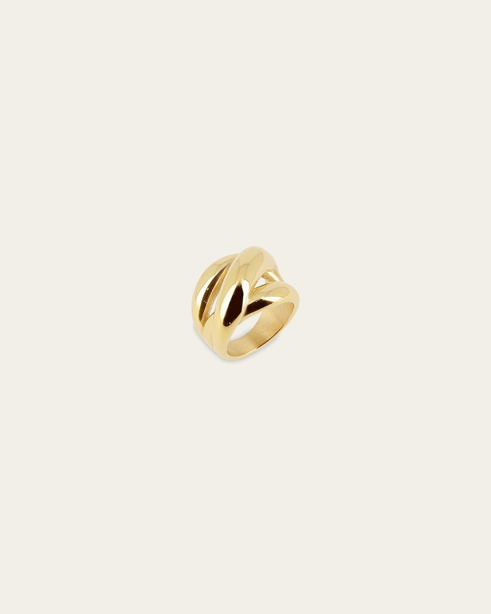 Bague Bilius (Acier doré)