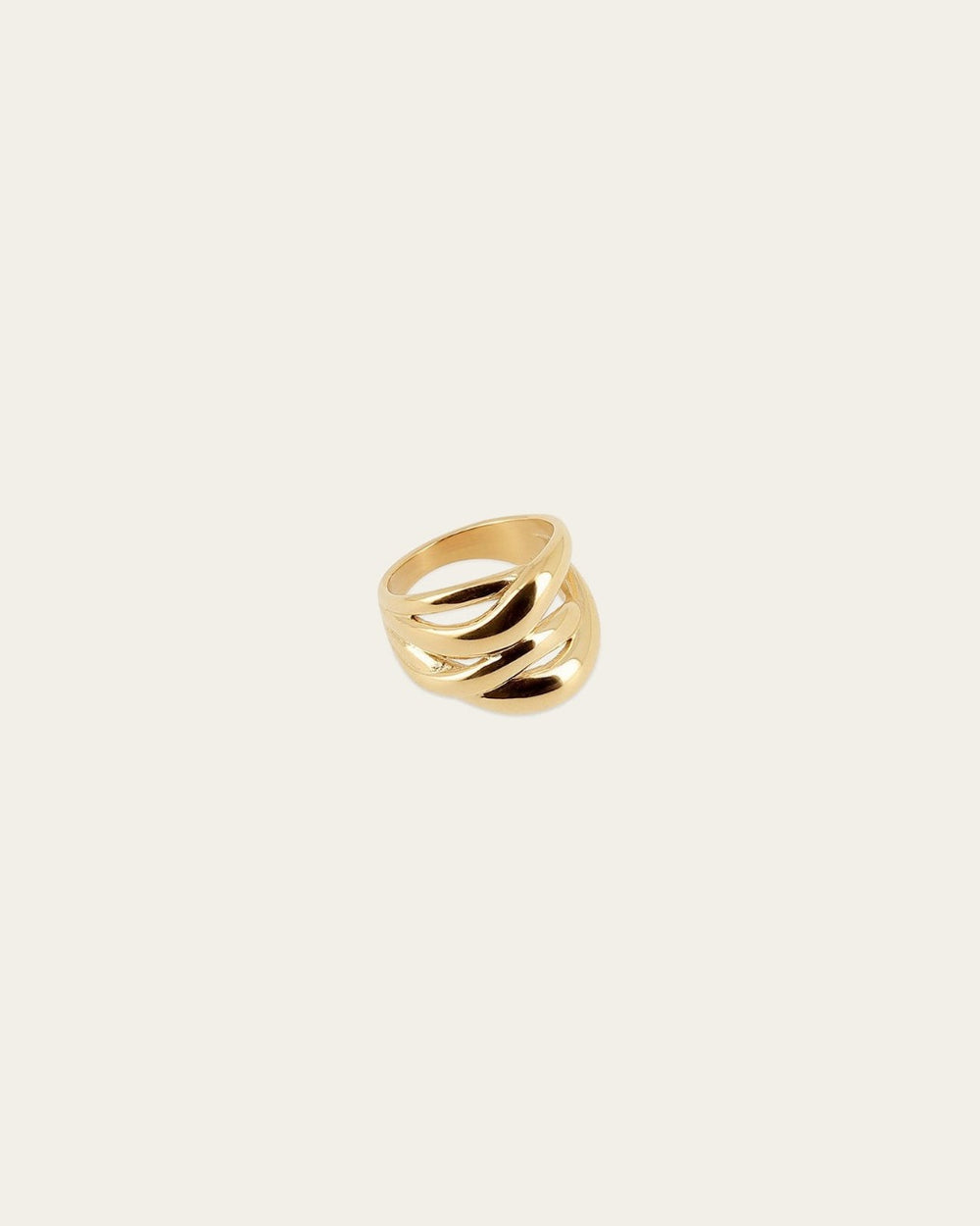 Bague Morpheus (Acier doré)