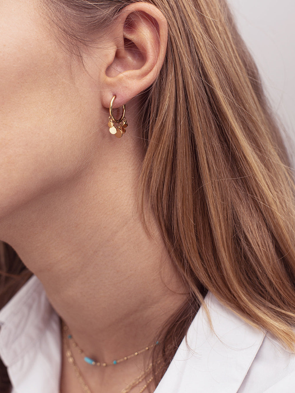 Boucles d'oreilles créoles Confettis 