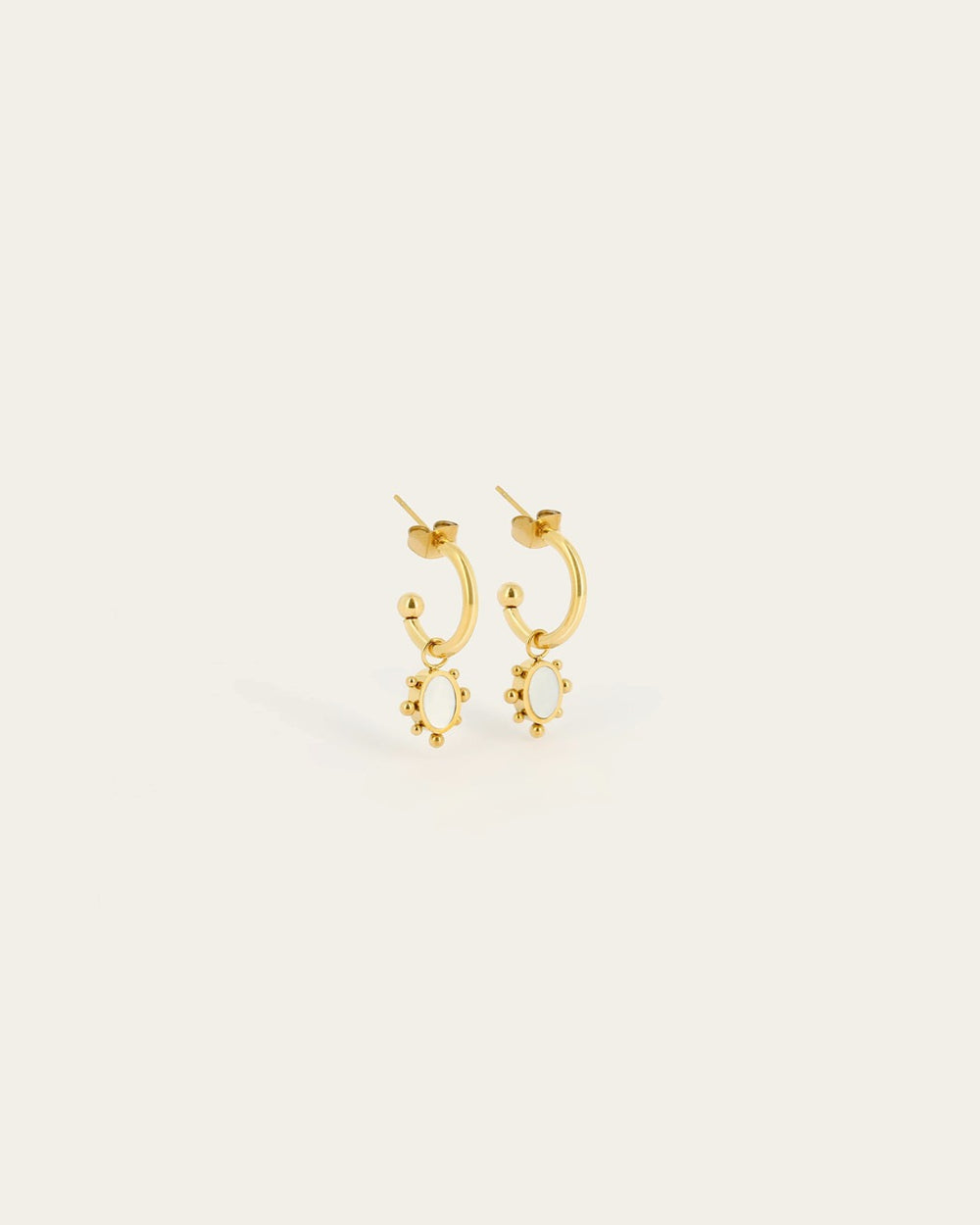 Boucles d'oreilles Riftan (Acier doré)