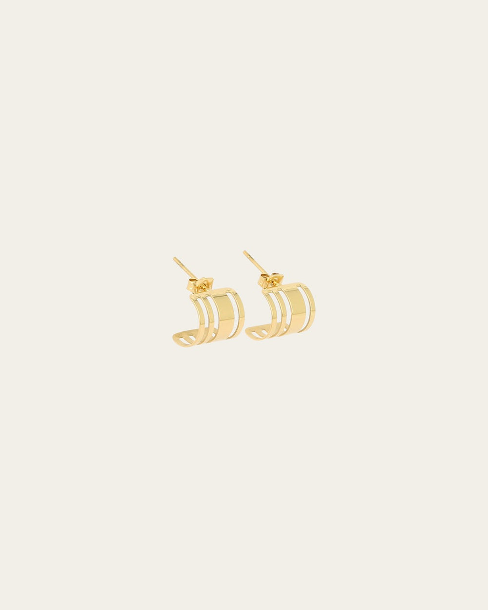 Boucles d'oreilles Mini Mandosa (Acier doré)