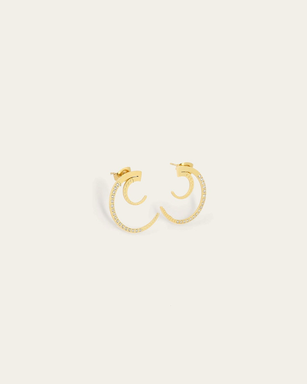 Luno earrings (Gold-plated steel)