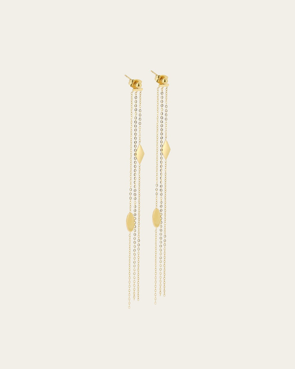 Boucles d'oreilles Cabaret (Acier doré)