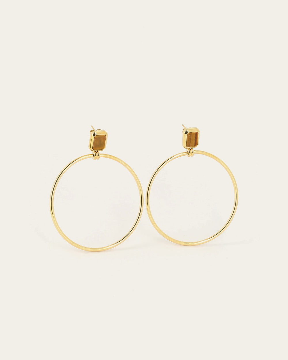 Boucles d'oreilles Omonia (Acier doré)