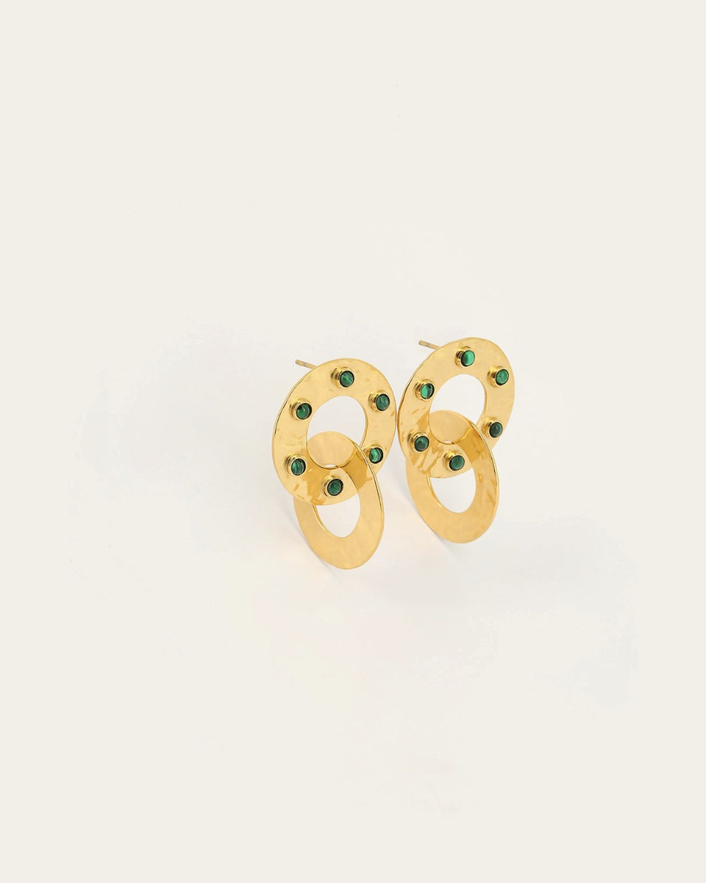 Boucles d'oreilles Alizée (Acier doré)