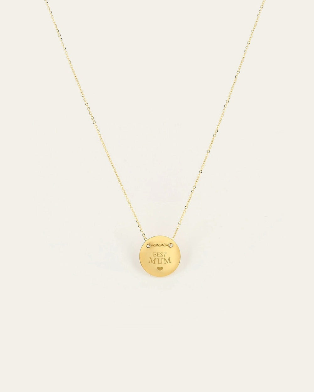 Collier Best Mum (Acier doré)