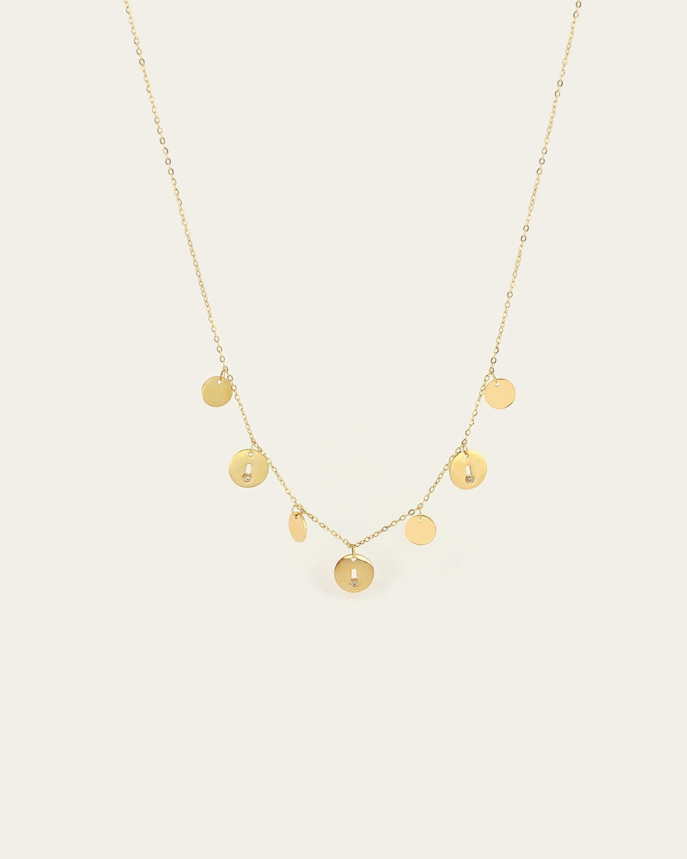 Collier Circles (Acier doré)