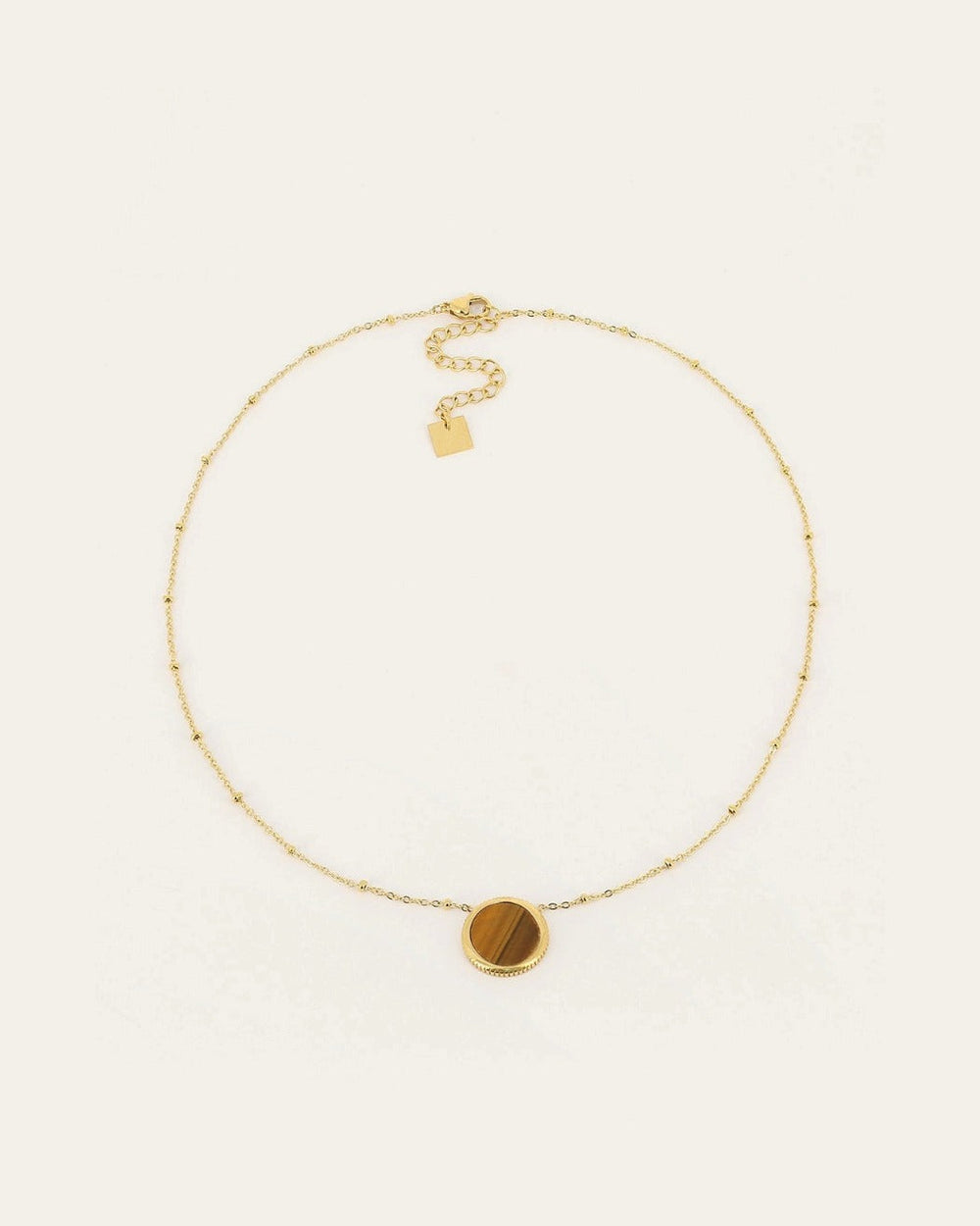 Collier Pearly (Acier doré)