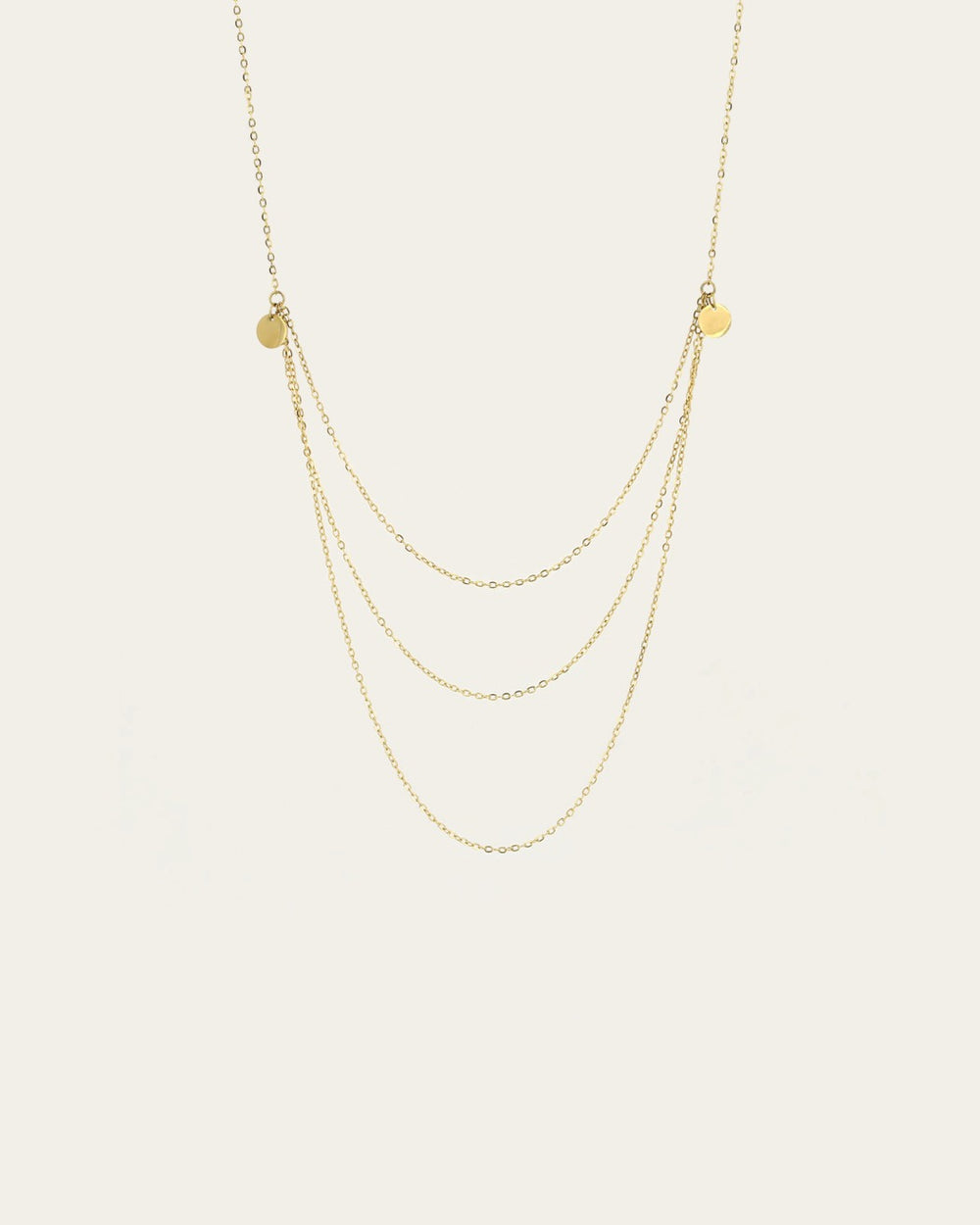 Collier Cascada (Acier doré)