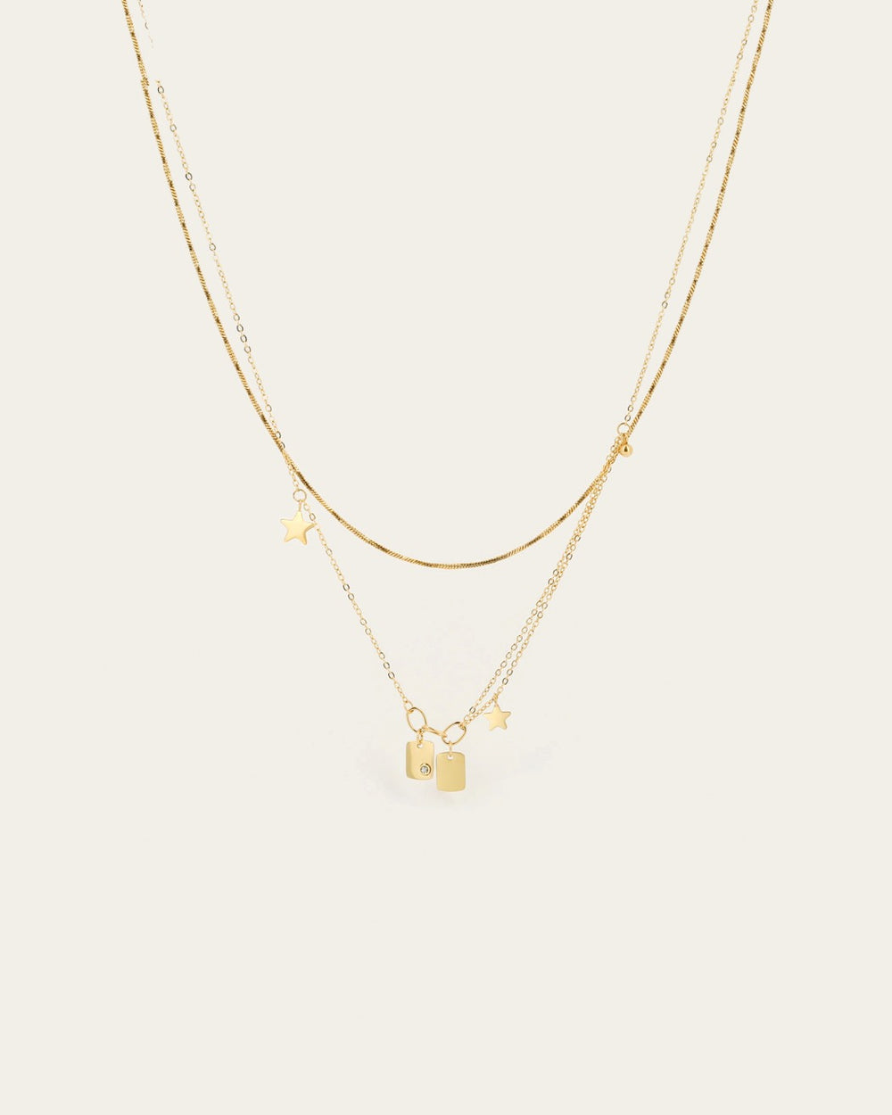 Joey Necklace (Gold-plated steel)